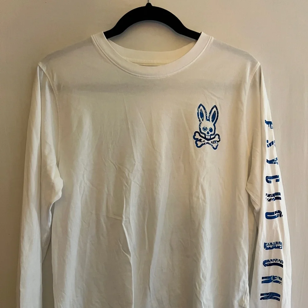 Psycho bunny white NEVER WORN long sleeve - Picture 1 of 2